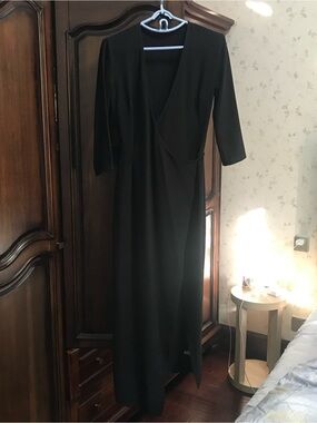 knee length formal blue dress Modest Blue Retro Tea Length Formal Dress